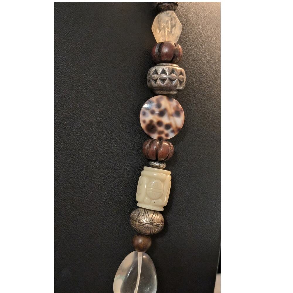 Coldwater Creek Tribal Chunky Mixed Bead Necklace - Picture 6 of 8